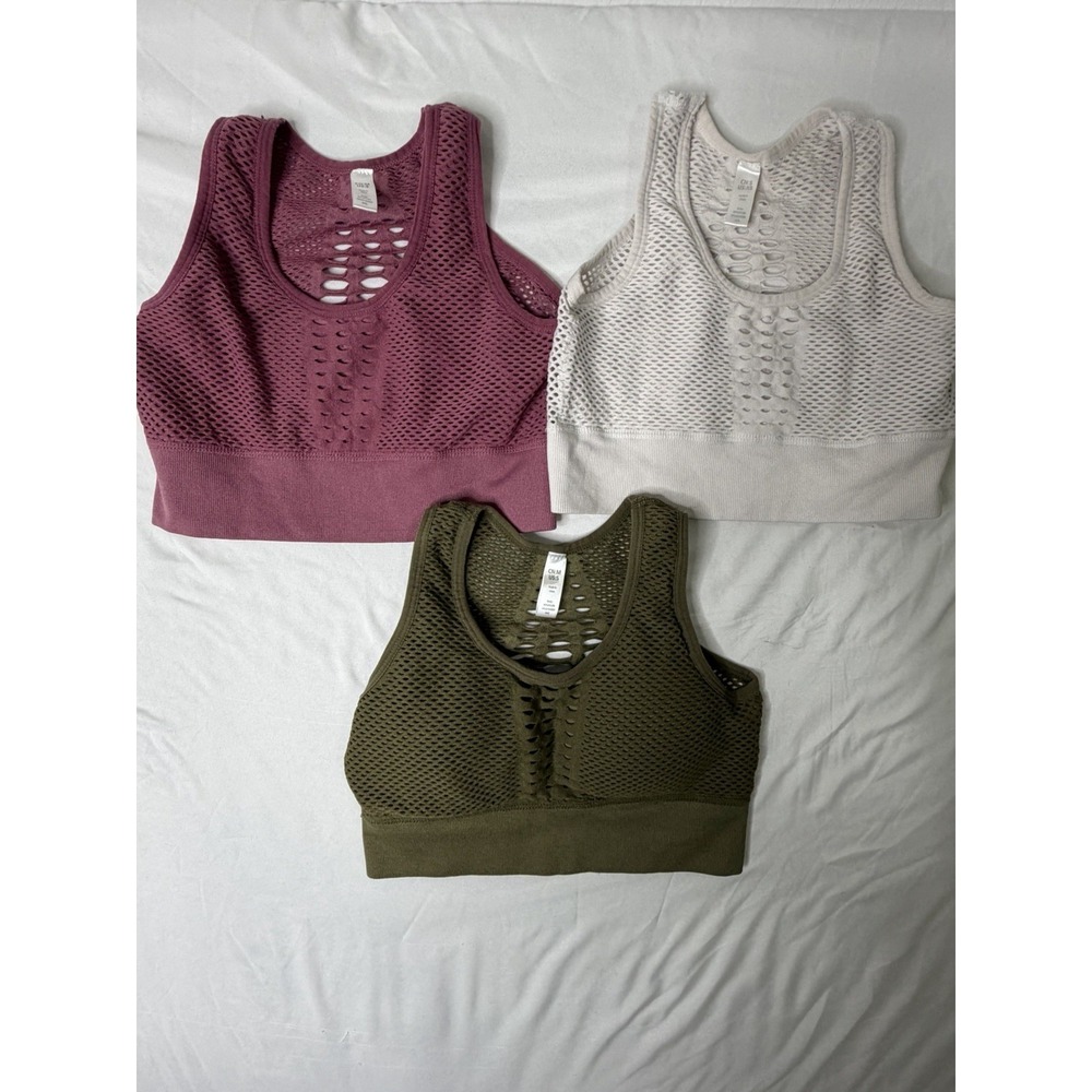 Women's Seamless Sports Bra‎ Lot of 3 Size Small